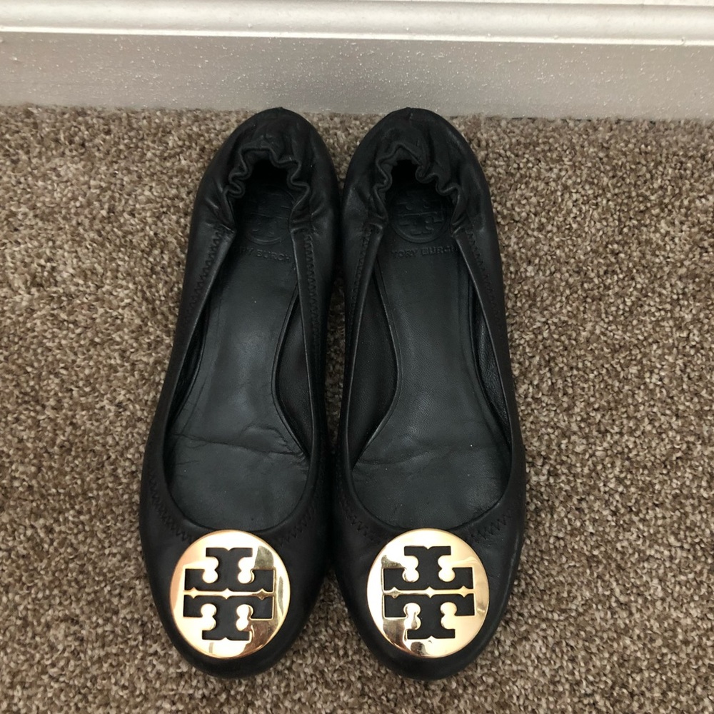 Black Tory Burch Flats Size 8.5!